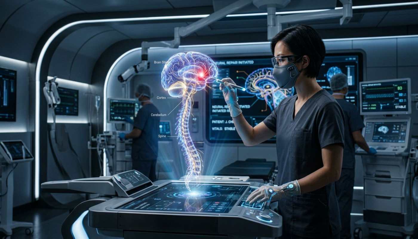 Avancées et tendances futures en neurochirurgie craniospinale