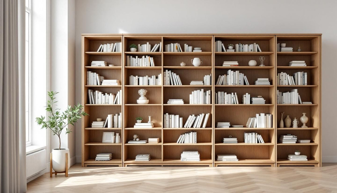 Comment choisir entre une bibliothèque en bois massif ou en placage ?